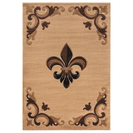 United Weavers Of America 1 ft. 10 in. x 2 ft. 8 in. Bristol Barnsley Beige Rectangle Accent Rug 2050 11726 24